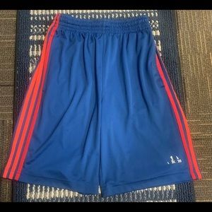 Adidas Boys Blue/Red Gym Shorts